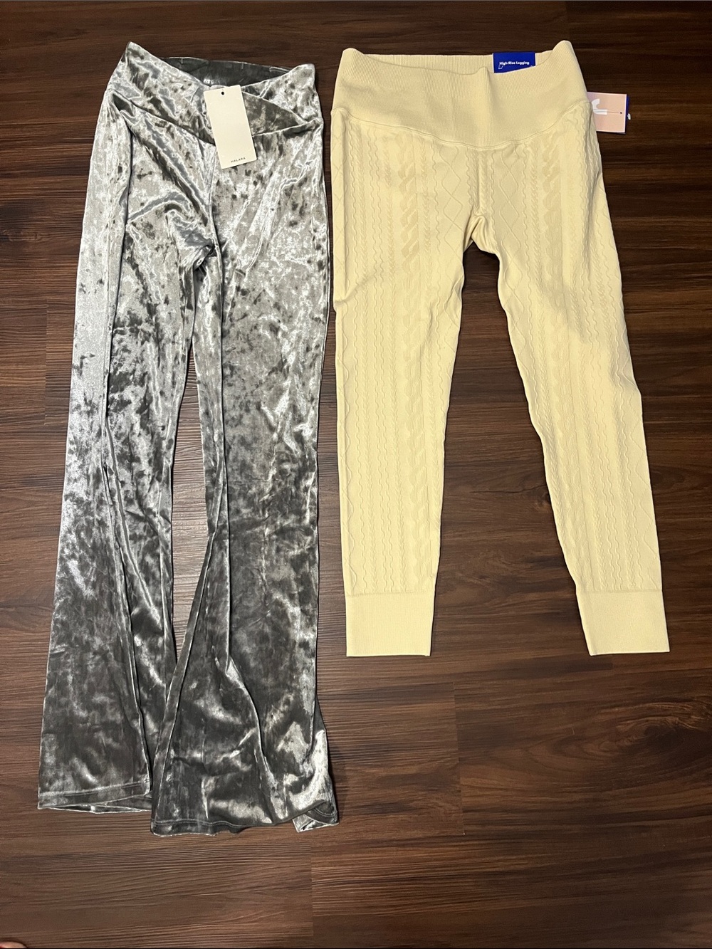 NWT Joy Lab leggings & Halara Silver Pants